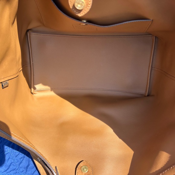 Gramercy Tote Bag in Warm Brown Suede - Picture 9 of 12